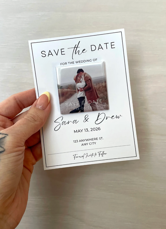 Save the Date Magnet + Card Set